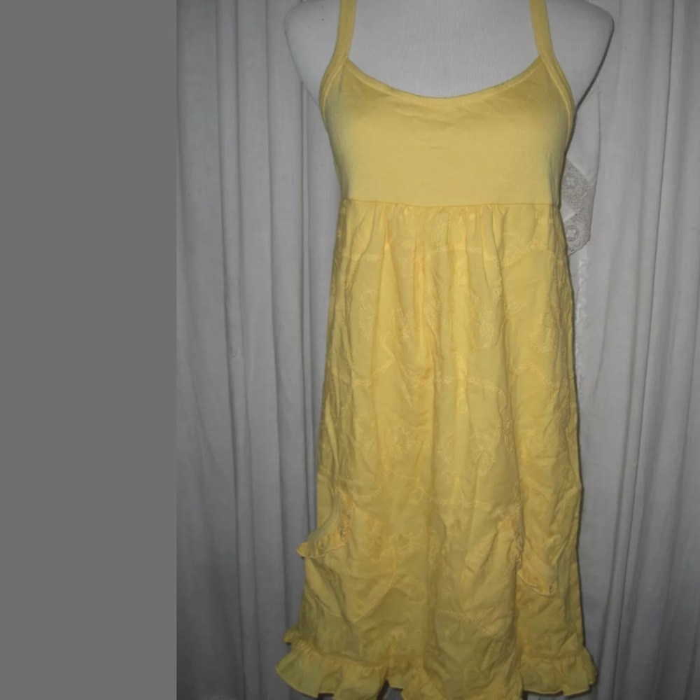 Juicy Couture Ruffle Racerback Dress Embroidered Cover Up